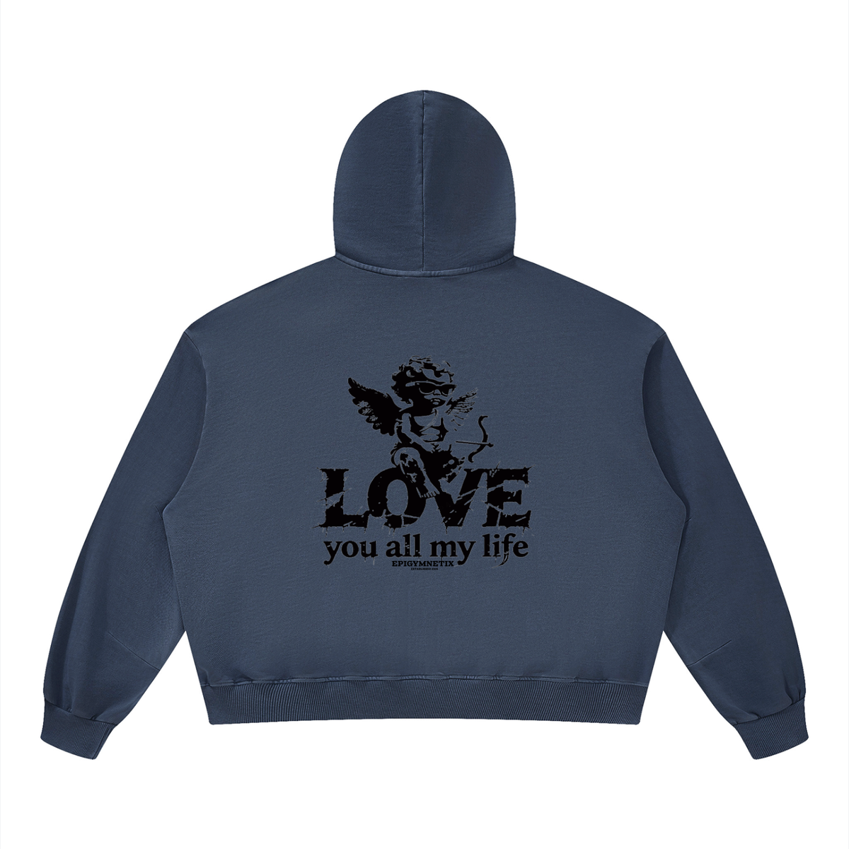 Love you all my life - Unisex Vintage Washed Barrel Leg Sweatpants