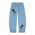 Black Rose - Unisex Vintage Washed Barrel Leg Sweatpants