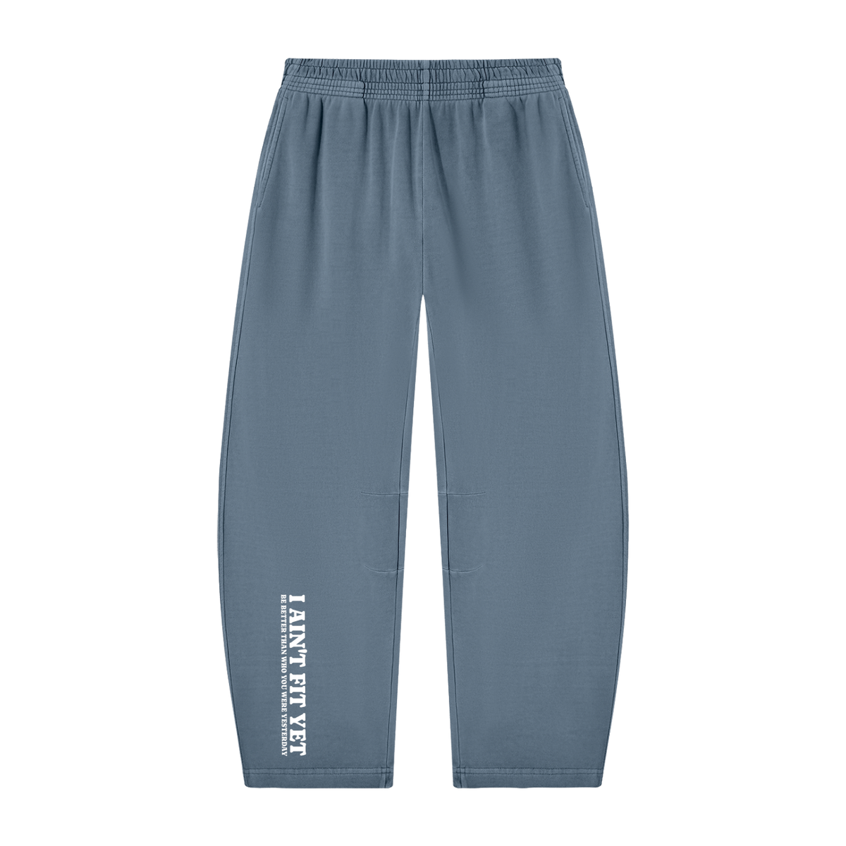 I Ain't Fit Yet - Unisex Vintage Washed Barrel Leg Sweatpants