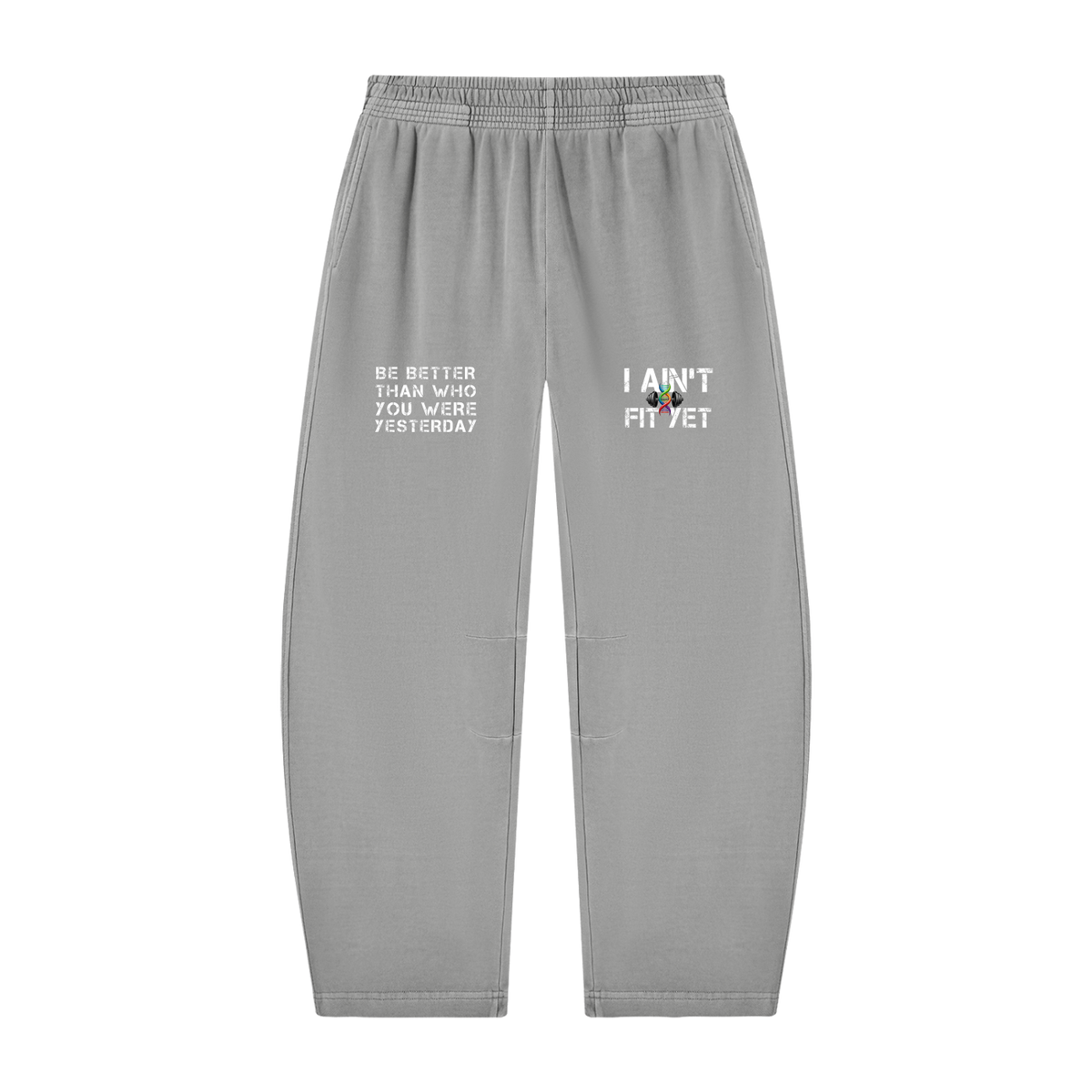 Unisex Vintage Washed Barrel Leg Sweatpants