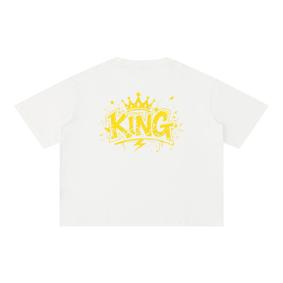 King - Mineral Wash Boxy Cotton T-Shirt