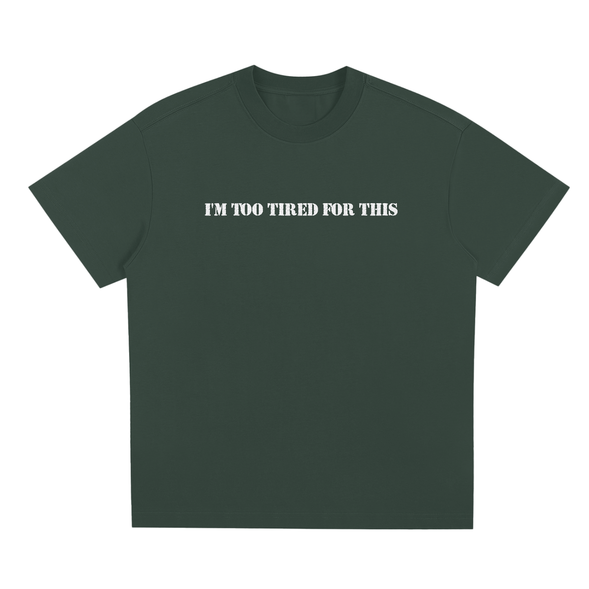 I'm too tired for this(Embroidary) - Sorona Quick-Dry Cooling T-Shirt