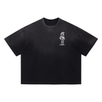 Trojan Genetix - Vintage Washed Distressed Boxy Oversized T-Shirt