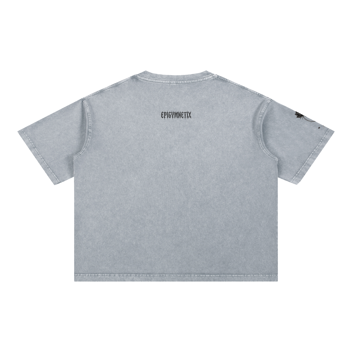 Black Rose - Mineral Wash Boxy Cotton T-Shirt