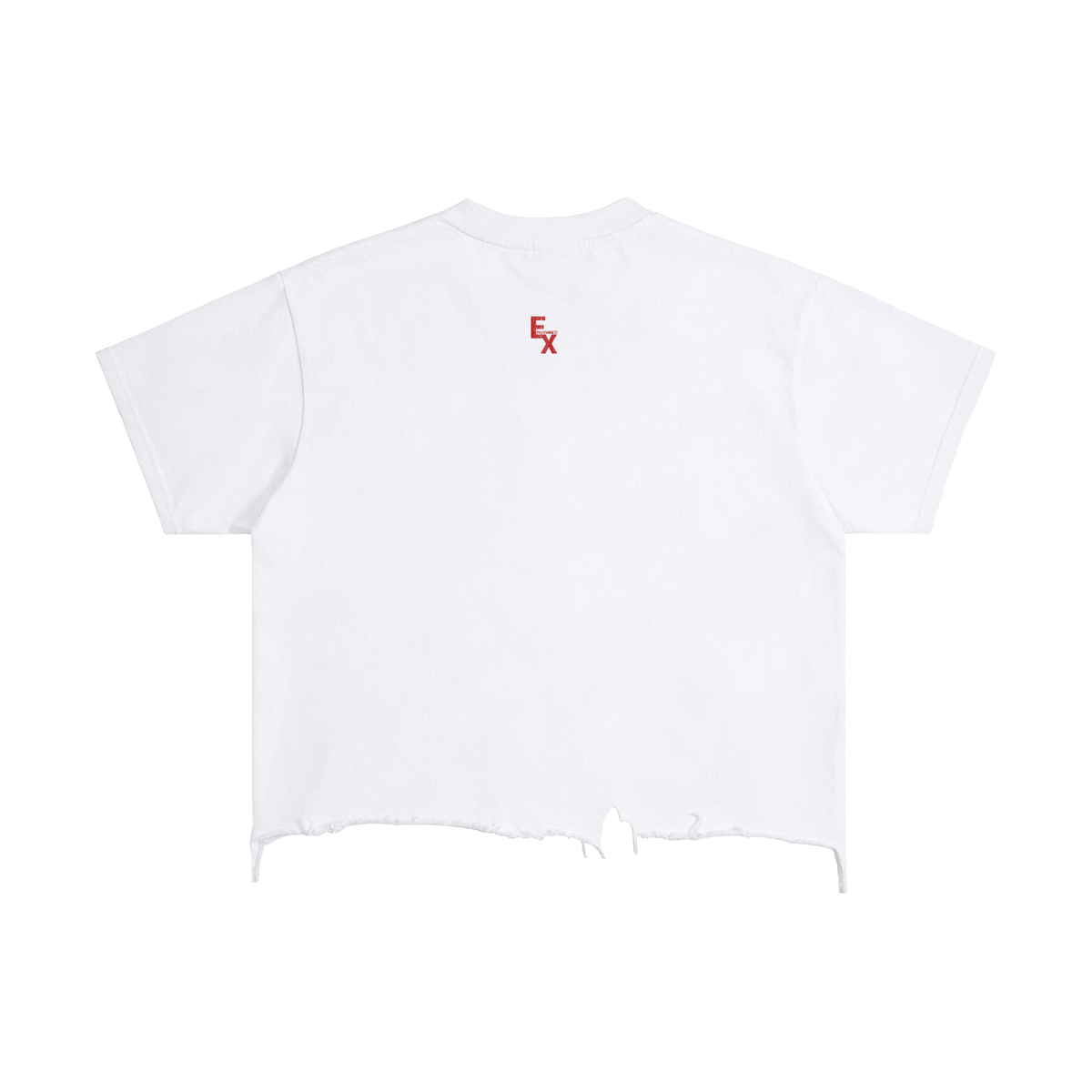 Vintage Wash Boxy Distressed Hem T-Shirt