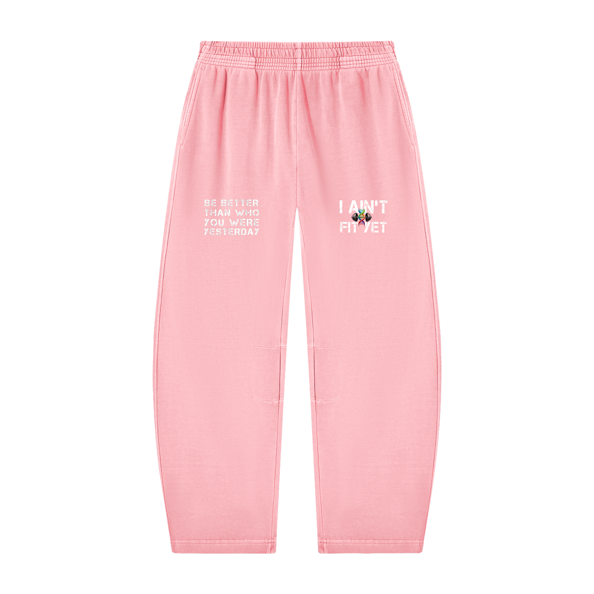 Unisex Vintage Washed Barrel Leg Sweatpants