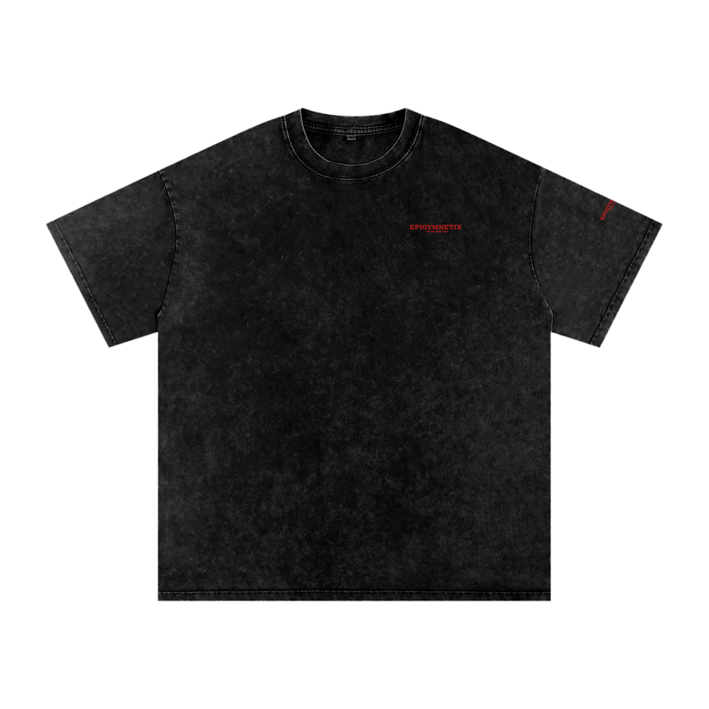 Work In Progress(Rose) - Snow Washed Oversized Cotton T-Shirt