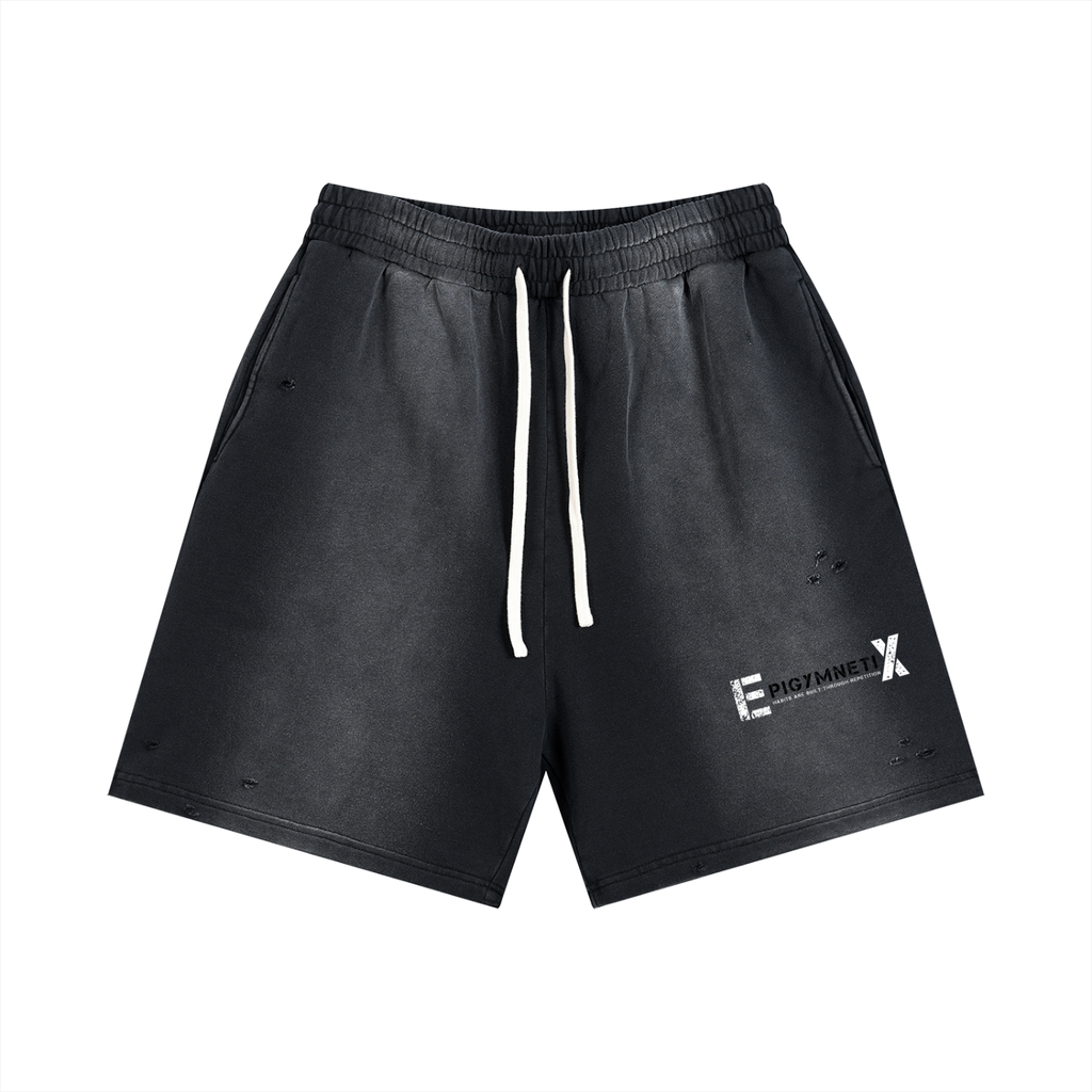 Sun Fade Distressed Shorts