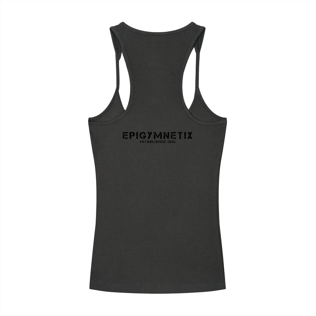 Slim Fit Ribbed Racerback Tank Top
