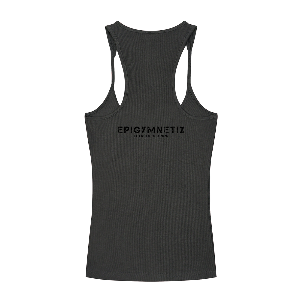 Slim Fit Ribbed Racerback Tank Top