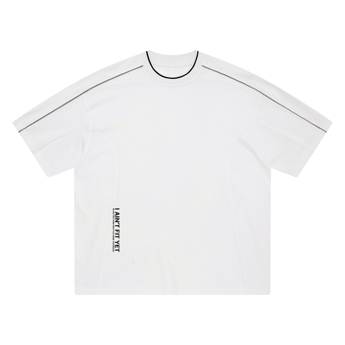 Unisex Oversized Contrast Tape T-Shirt