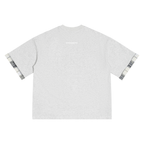 Unisex Plaid Paneled T-Shirt