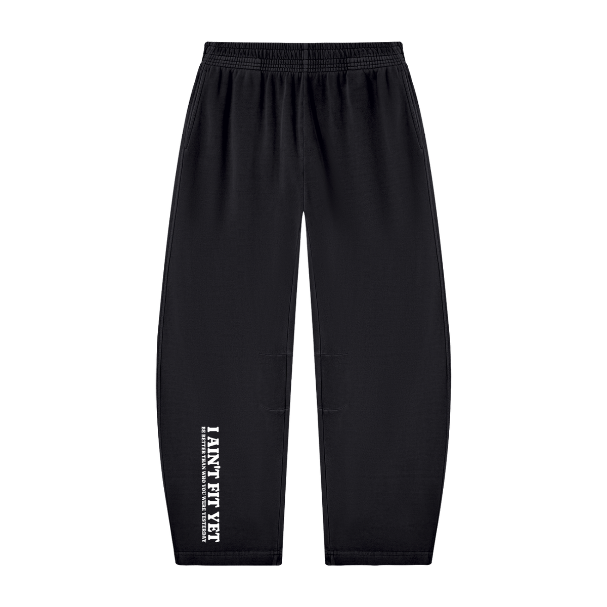 I Ain't Fit Yet - Unisex Vintage Washed Barrel Leg Sweatpants