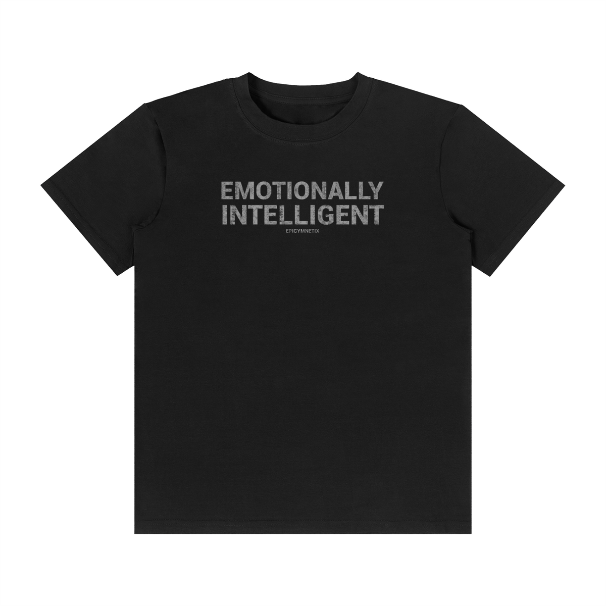 Emotionally Intelligent(Across the chest) - Unisex Classic Crew Neck Cotton T-Shirt
