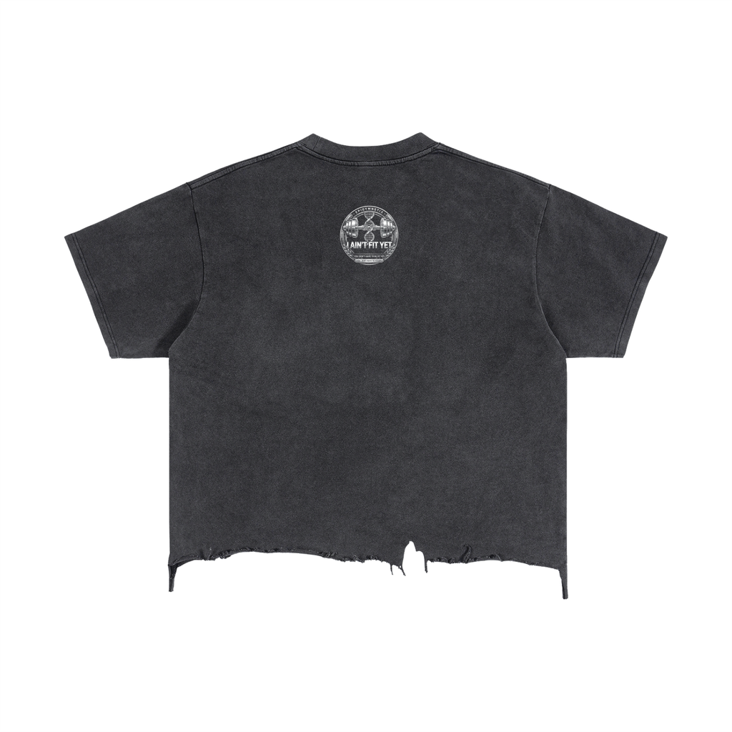 The Hero - Vintage Wash Boxy Distressed Hem T-Shirt