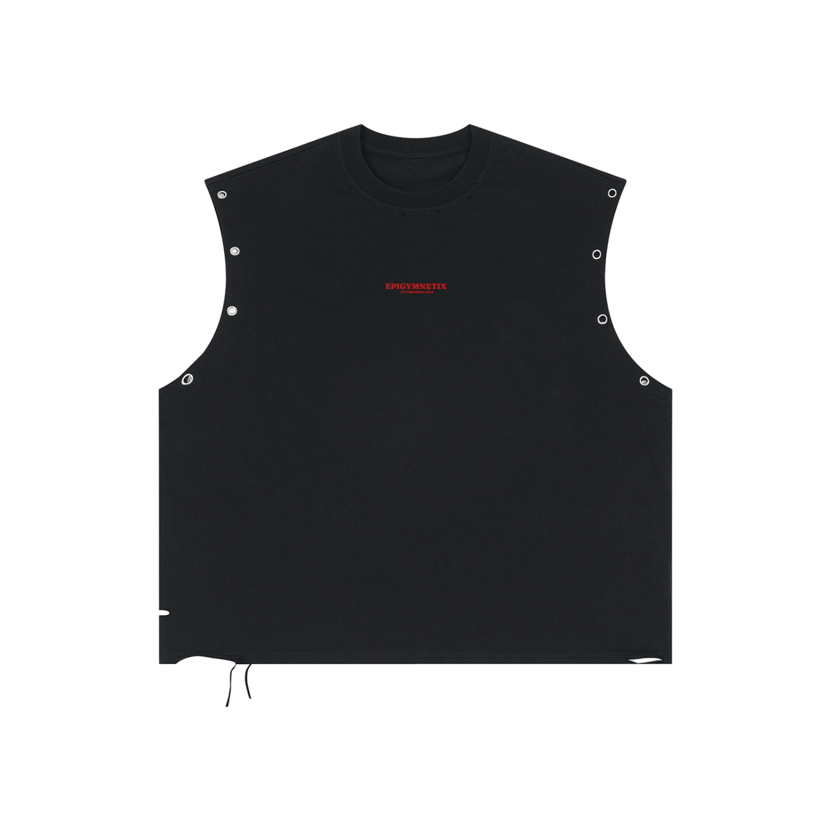 Rose - Distressed Grommet Eyelet Tank Top