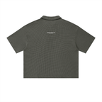 Unisex Waffle Boxy Polo Shirt