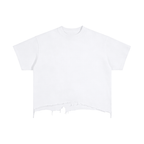 Vintage Wash Boxy Distressed Hem T-Shirt