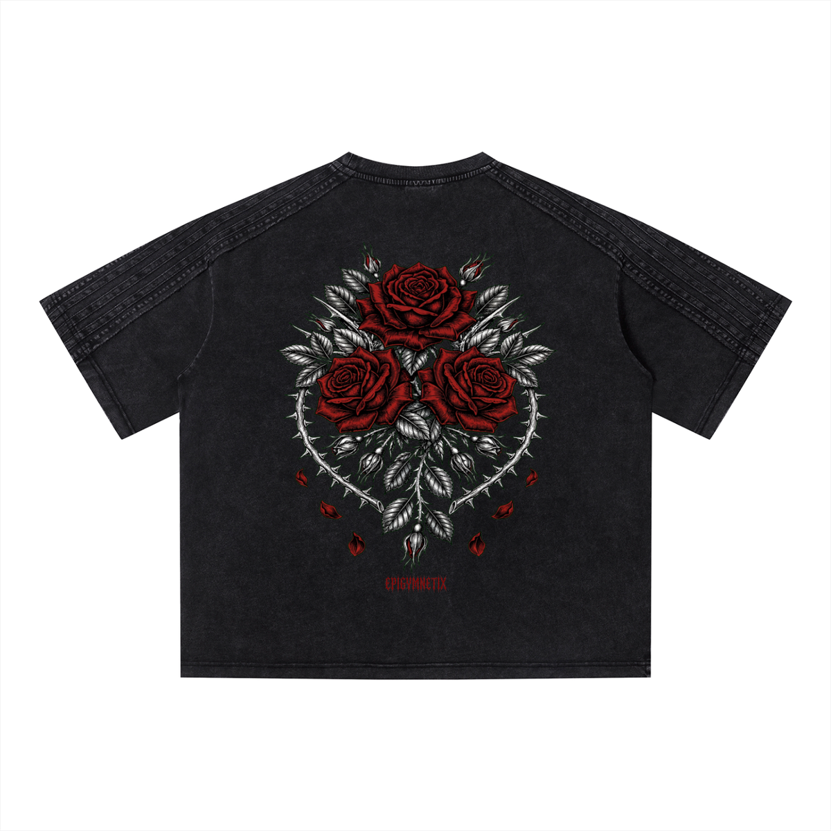 Roses - Unisex Vintage Wash Boxy T-Shirt
