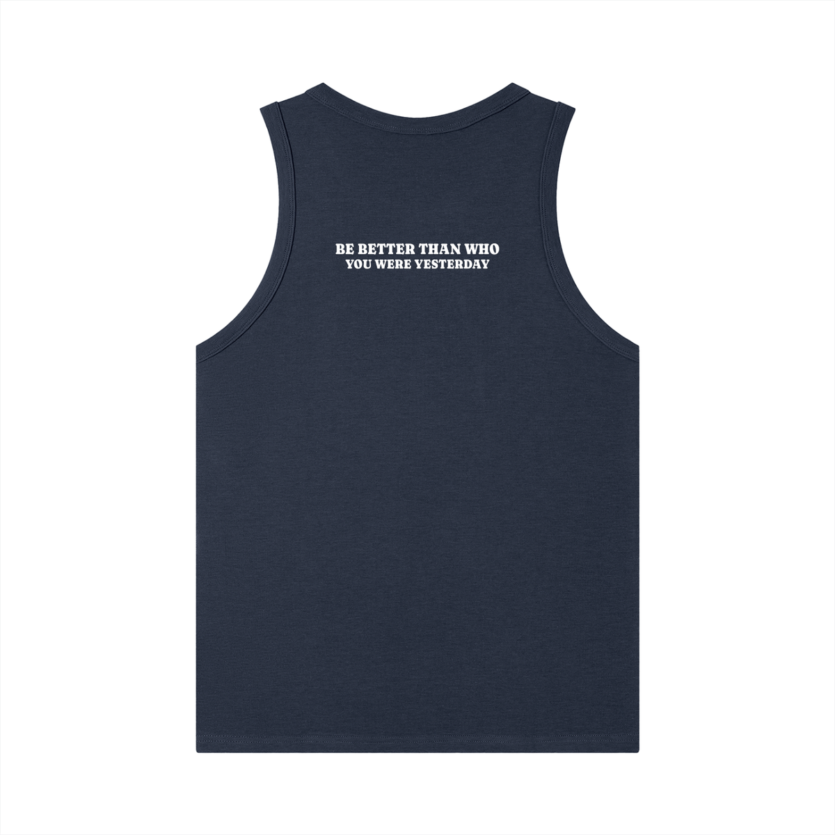 Be better than who you were yesterday - Men's Heavyweight Ribbed Tank Top