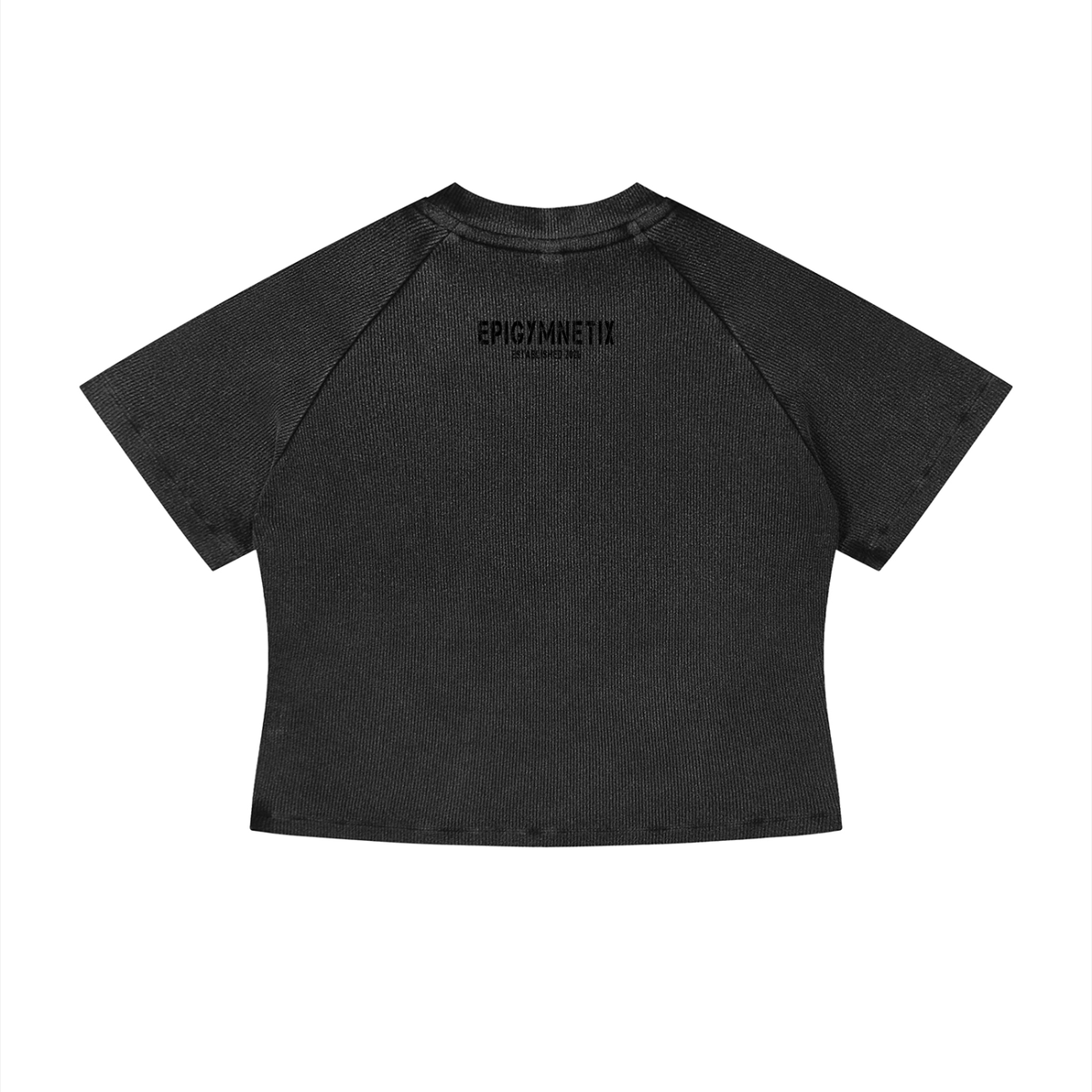 Cropped top,T shirt,Mineral wash,Women