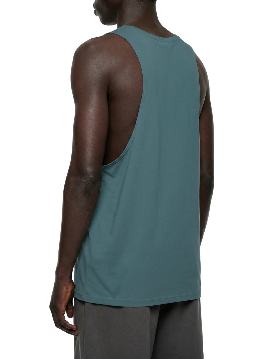 Men's Solid Color Crewneck Tank Top
