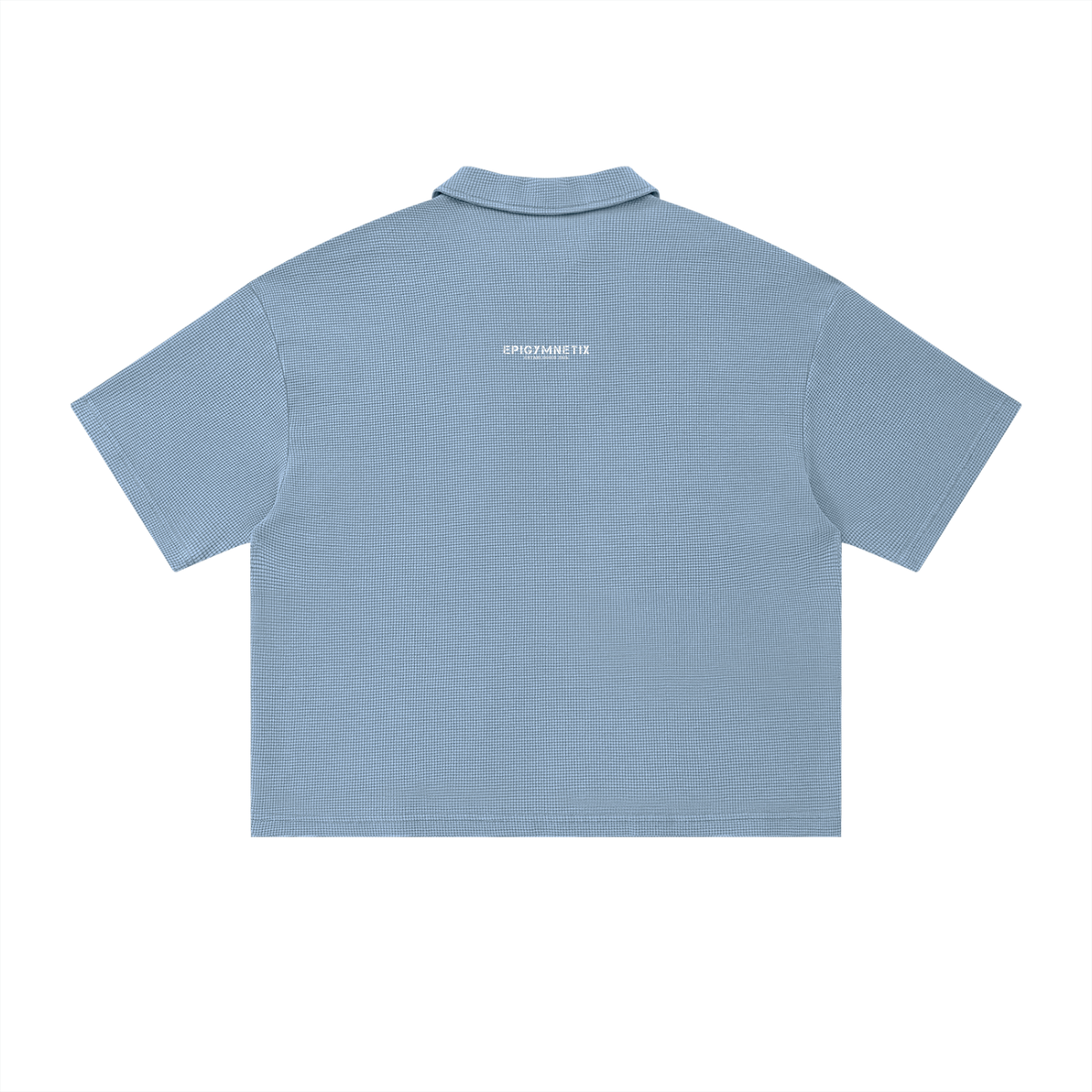 Unisex Waffle Boxy Polo Shirt