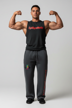 Snow Washed Tape Raw Edge Sweatpants