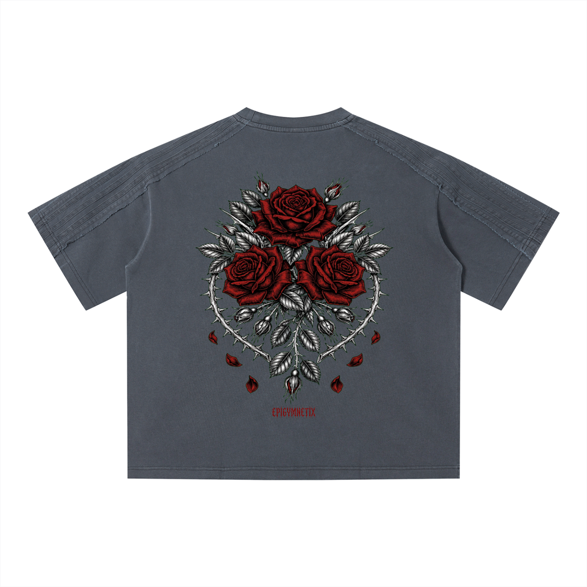 Roses - Unisex Vintage Wash Boxy T-Shirt