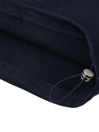 Contrast Striped Lapel Collar Sweatshirt