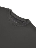 Epi-Night Out(Embro) - Boxy Half-Sleeve Raw-Edge T-Shirt