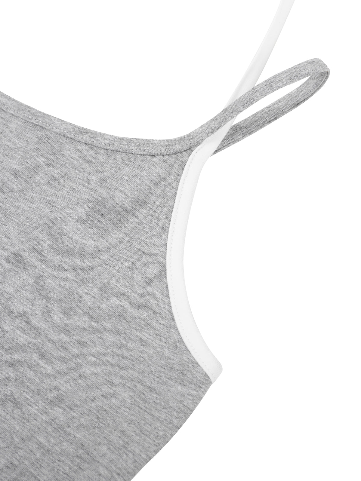Contrast Binding Halter Tank Top