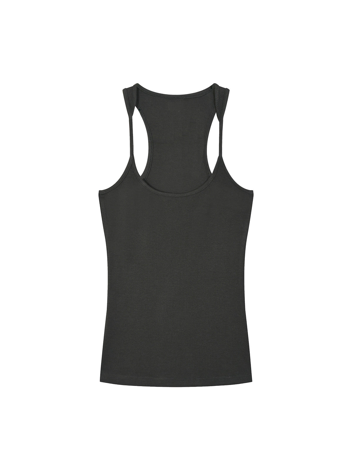 Slim Fit Ribbed Racerback Tank Top