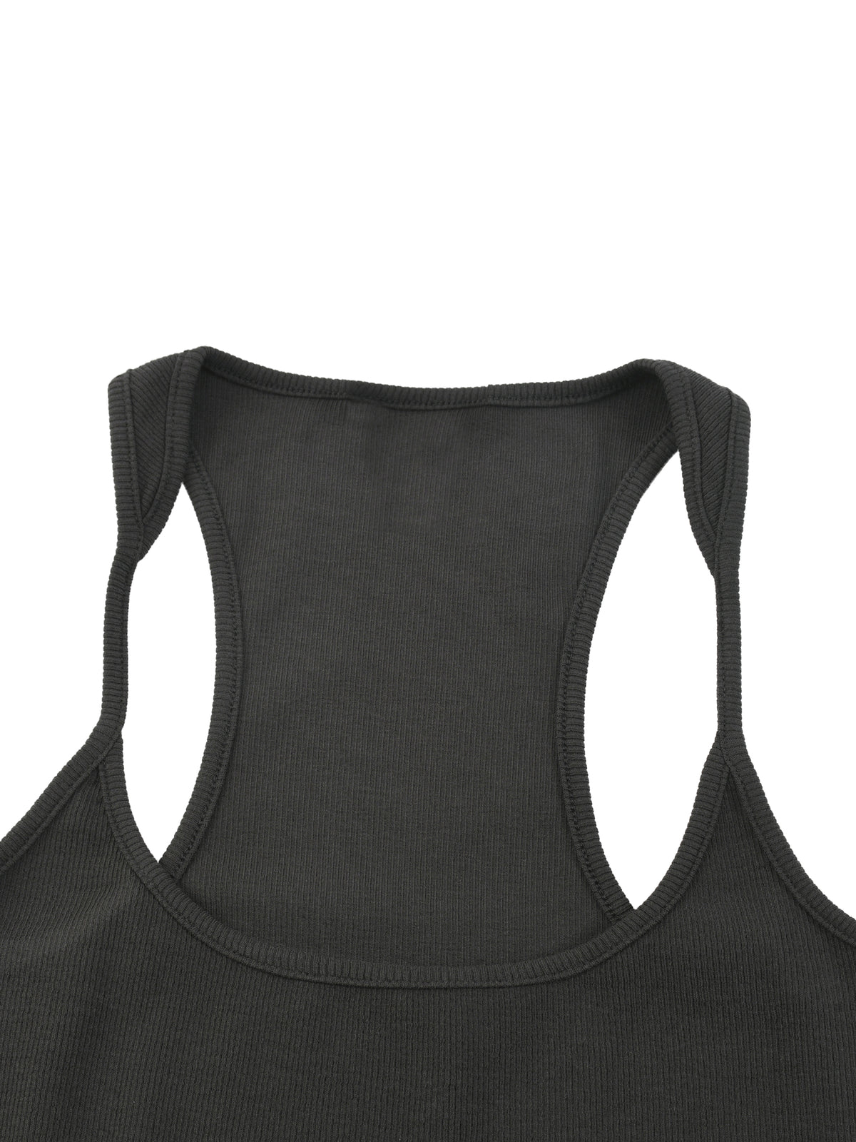 Slim Fit Ribbed Racerback Tank Top