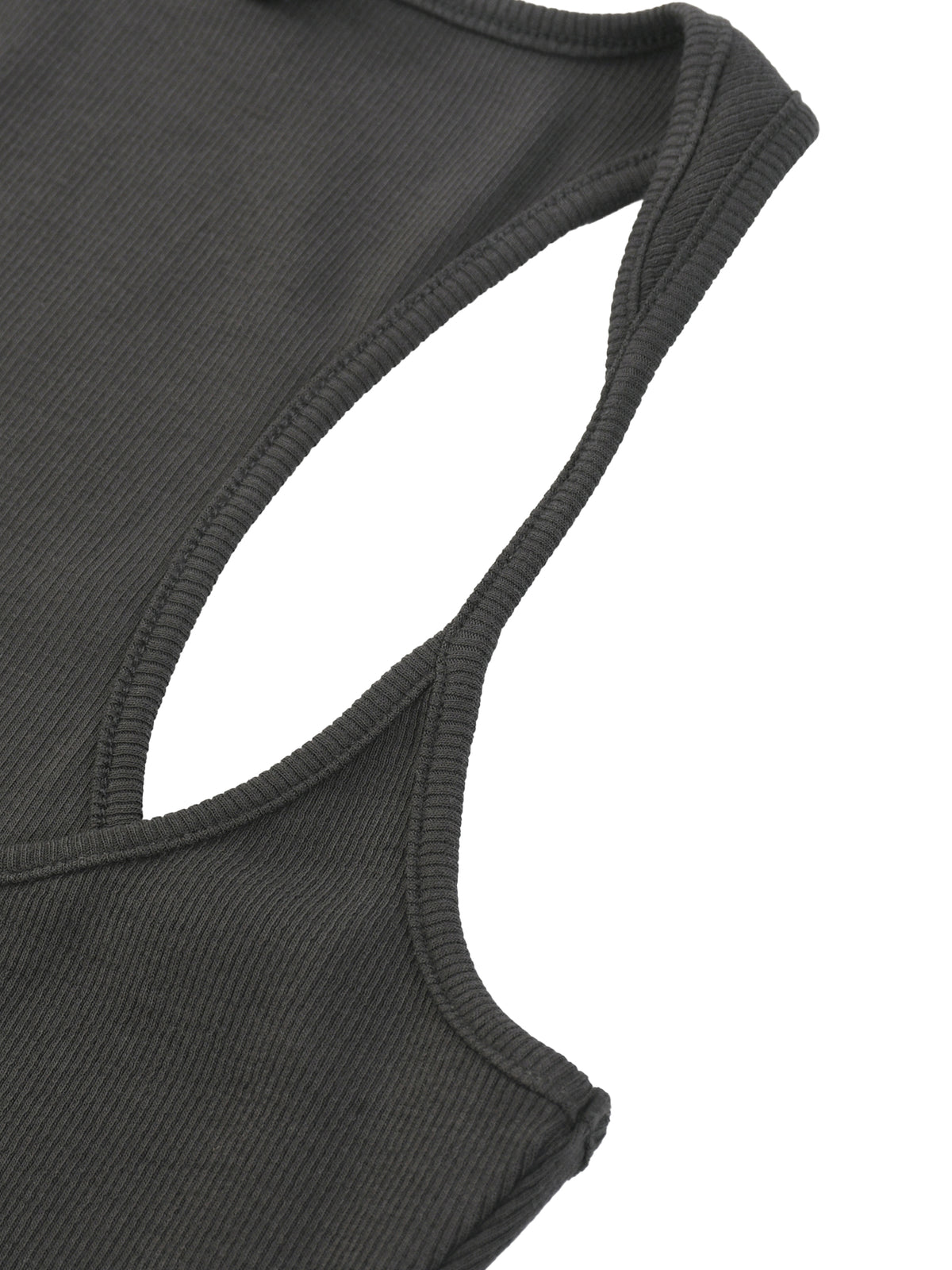 Ribbed racer back 
