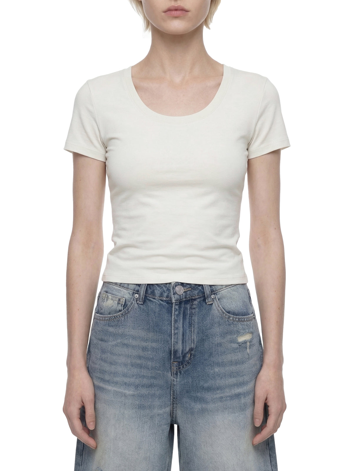 Women's Longline Slim-Fit T-Shirt