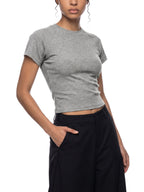 Cropped top,T shirt,Mineral wash,Women