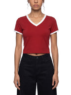 V-neck crop top,Women