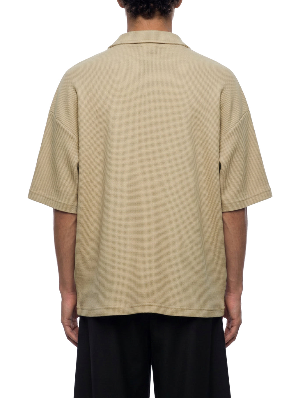 Unisex Waffle Boxy Polo Shirt