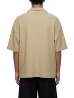 Unisex Waffle Boxy Polo Shirt