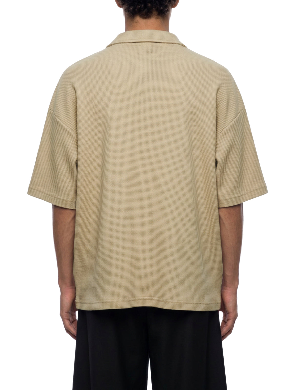 Unisex Waffle Boxy Polo Shirt