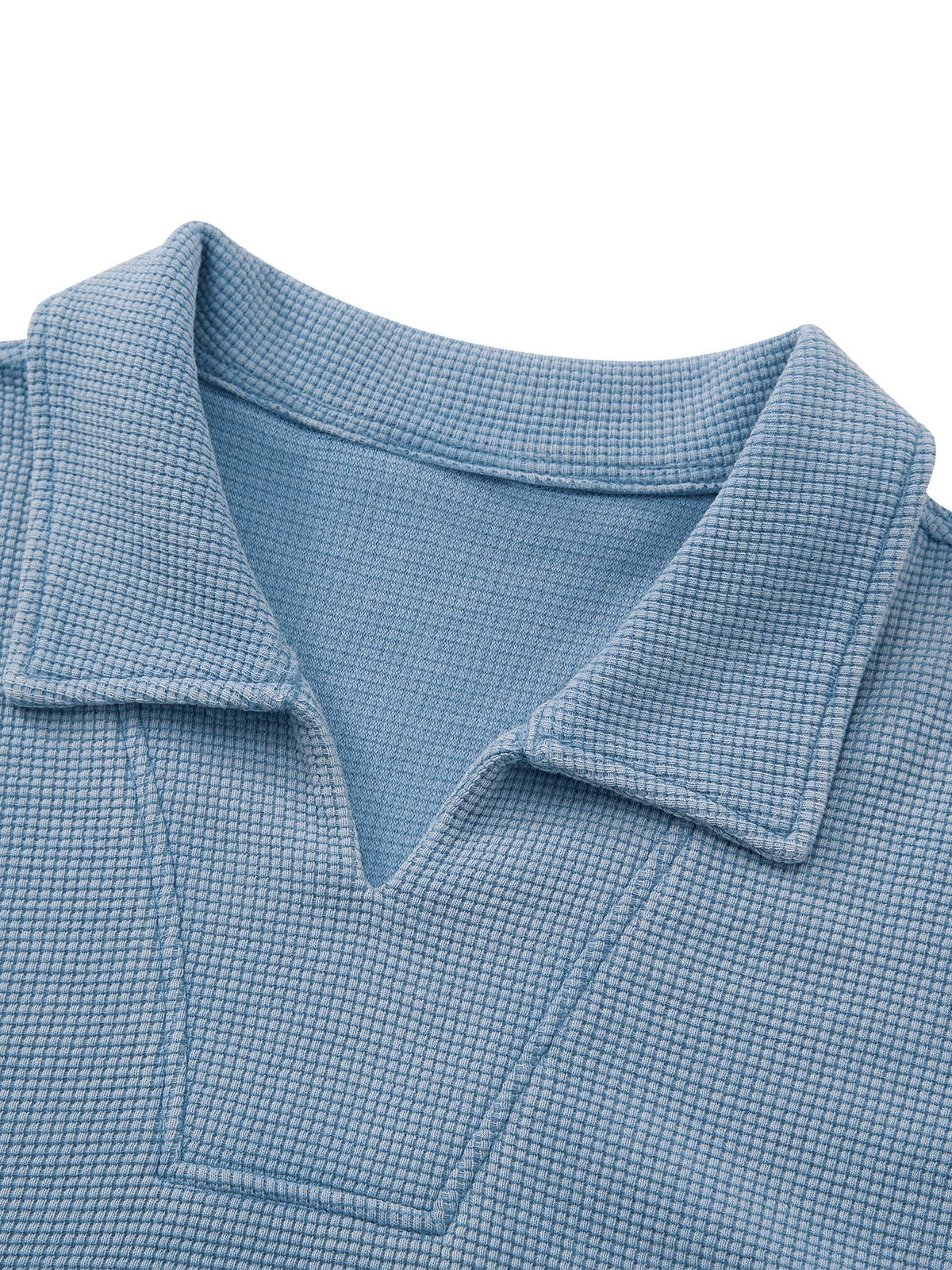 Unisex Waffle Boxy Polo Shirt