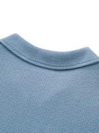 Unisex Waffle Boxy Polo Shirt