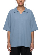 Unisex Waffle Boxy Polo Shirt