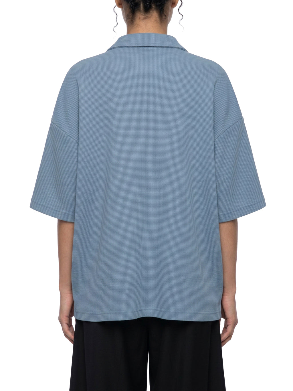 Unisex Waffle Boxy Polo Shirt