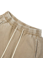 Unisex Mineral Wash Barrel Leg Pants