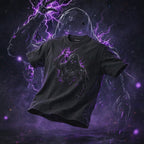 Purple Lightening - Unisex Vintage Wash Distressed T-Shirt