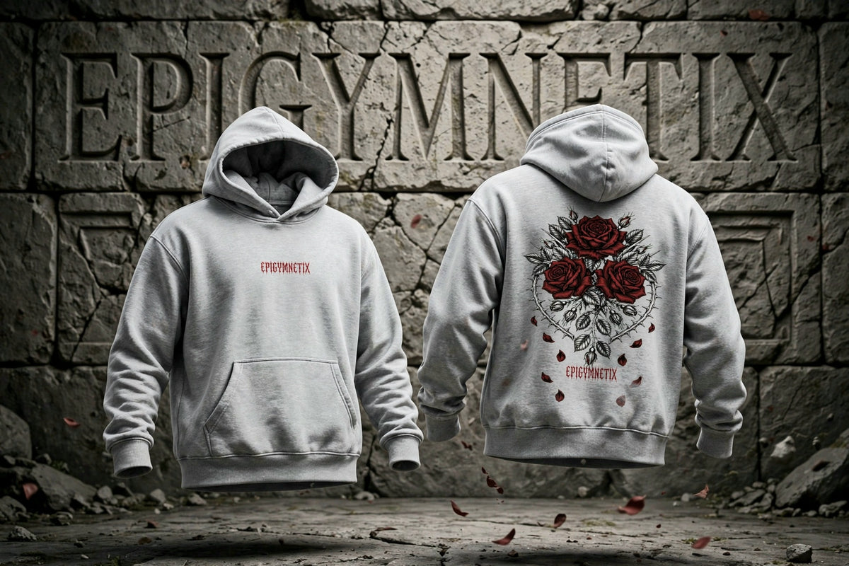 Roses - Essential Heavyweight Boxy Fleece Hoodie